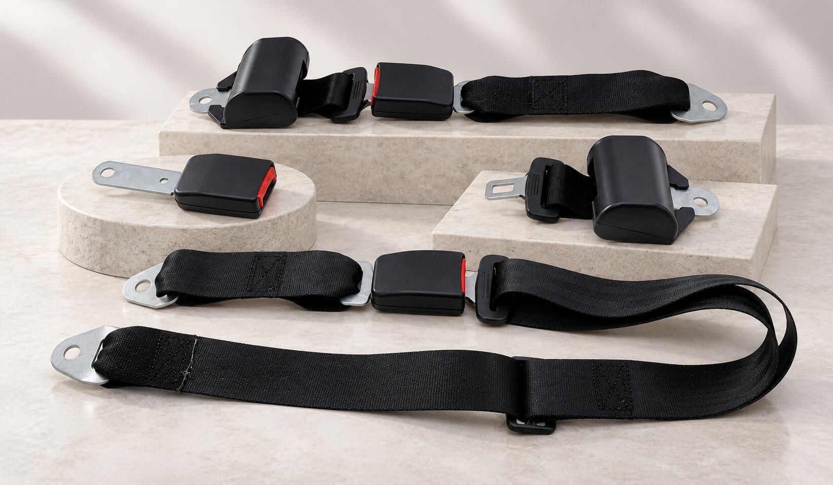 Emniyet Kemerleri (2, 3 ve 5 Noktalı Otomatik/Sabit)